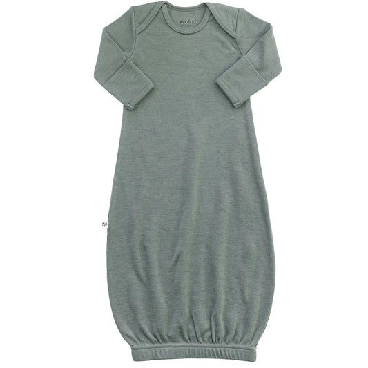 Imperfect Baby Gown, Merino Wool, 0-6 Months, Sage