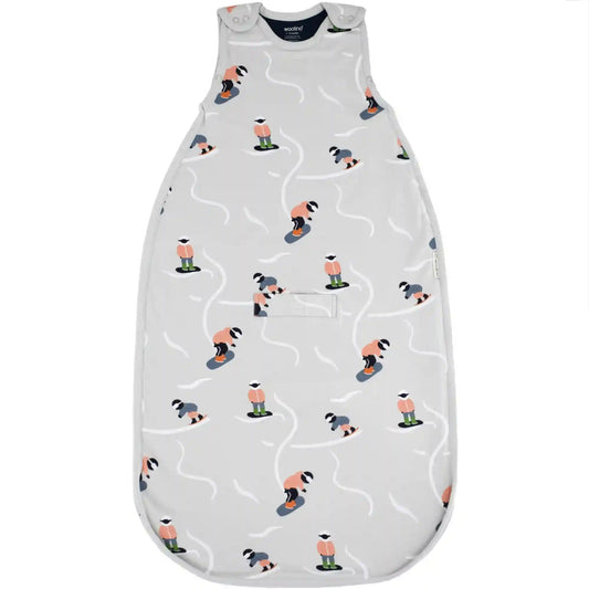Imperfect 4 Season™ Ultimate Toddler Sleep Bag, Merino Wool & Organic Cotton, 2 - 4 Years, Snowboarder