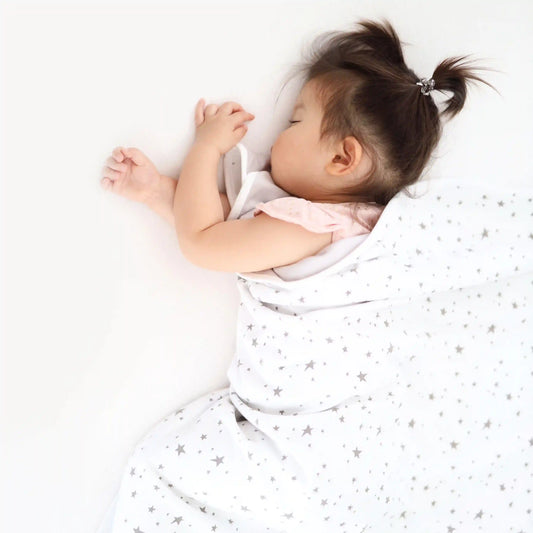 Toddler Blanket, 4 Season® Merino Wool & Organic Cotton, 52.5" x 40", Star White