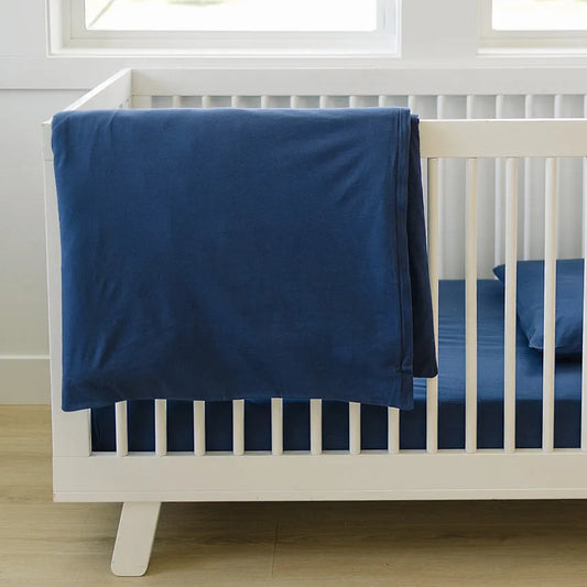 Imperfect Ecolino® Duvet Cover, 100% Organic Cotton, Crib or Toddler, Navy Blue