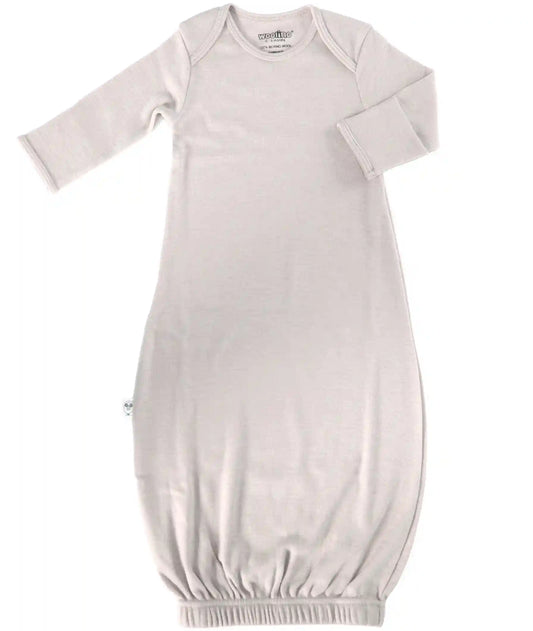 Imperfect Baby Gown, Merino Wool, 0-6 Months, Oat