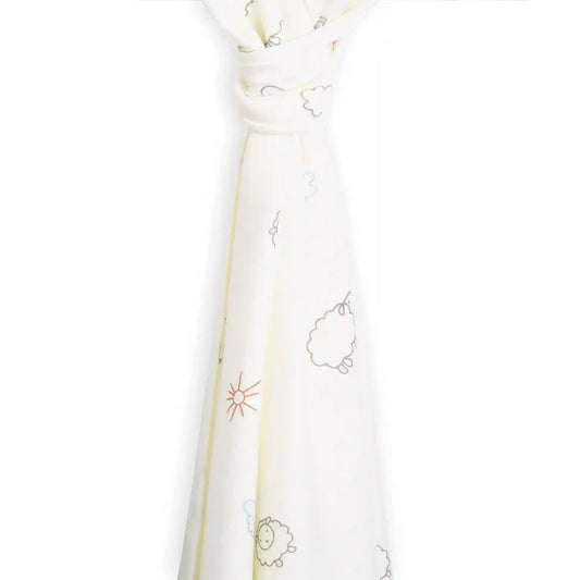 Swaddle Blanket, Merino Wool, Newborn to 3 Months, Sheep