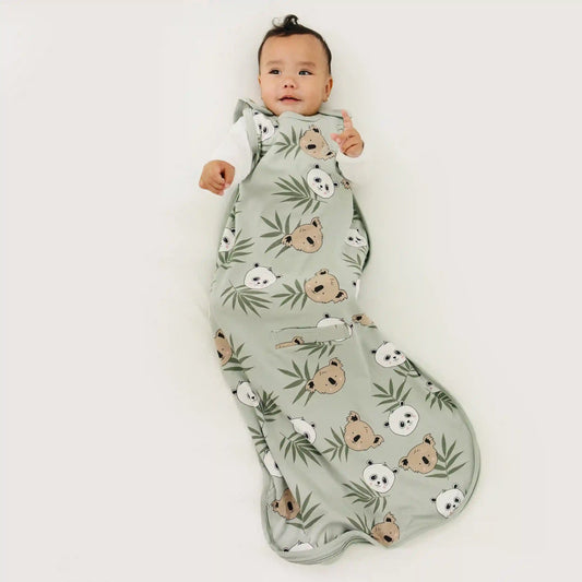 Ecolino® Adjustable Baby Sleep Bag, Organic Cotton, Universal Size: 2 Months - 2 Years, Treetop Safari