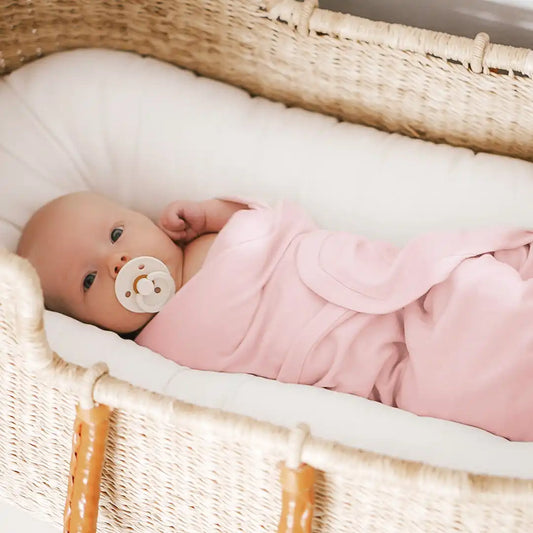 Swaddle Blanket, Merino Wool, Newborn to 3 Months, Crystal Pink