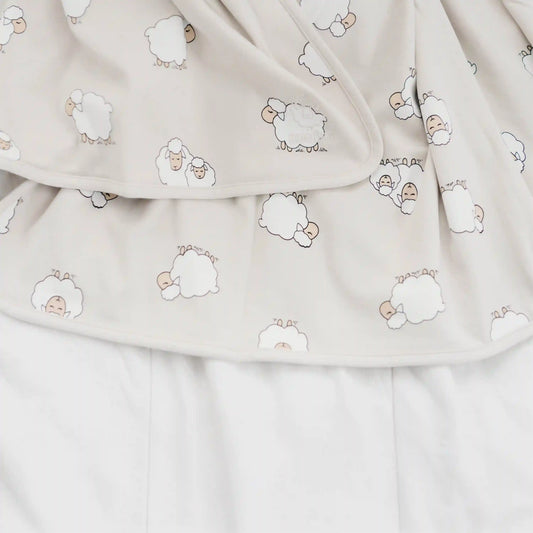 Toddler Blanket, 4 Season® Merino Wool & Organic Cotton Blanket, 52.5" x 40", Sheep