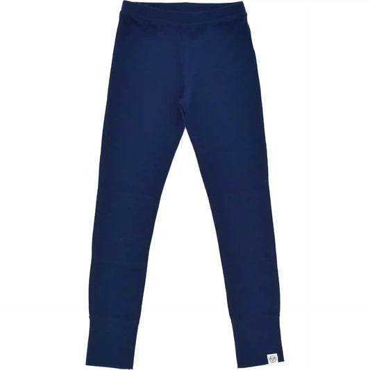 Kids Merino Wool Base Layer, Leggings, Deep Blue