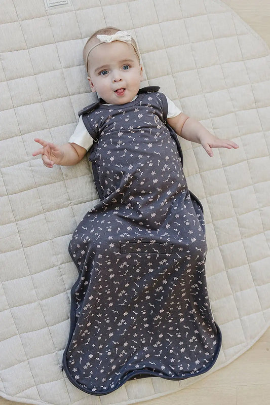 Imperfect Ecolino® Adjustable Baby Sleep Bag, Organic Cotton, Universal Size: 2 Months - 2 Years, Small Flower